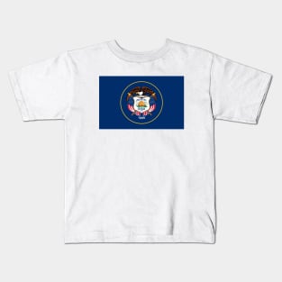 Classic Utah State Flag Kids T-Shirt